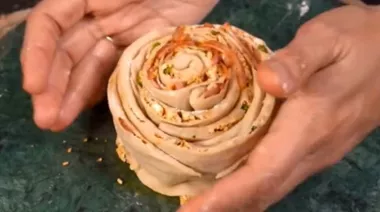 Double dhamaka laccha paratha with onion and paneer filling  5